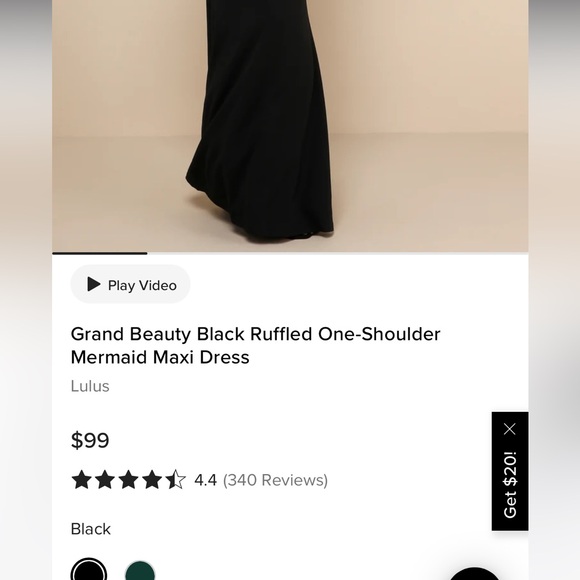 Lulus Ruffled One Shoulder Gown - Picture 4 of 6